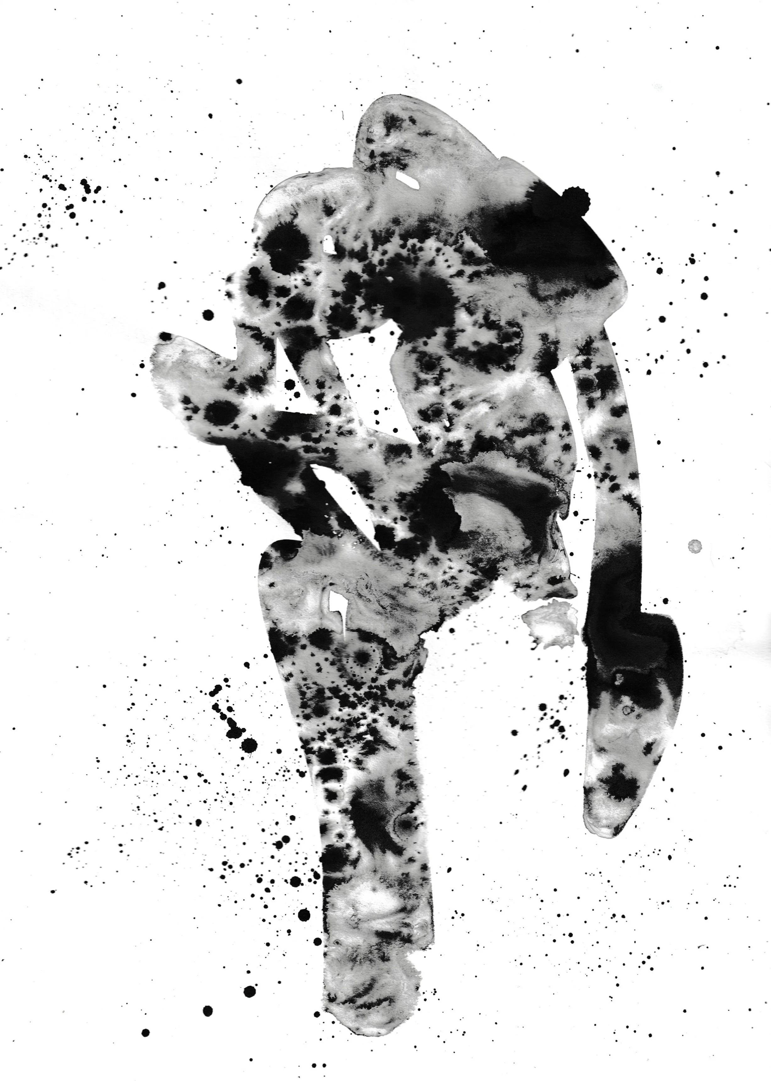 Sasquatch, 2024, ink