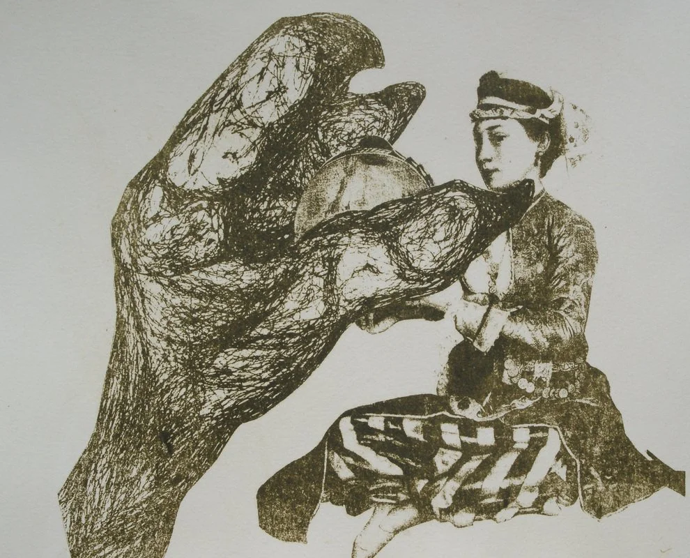 Insidious Touch I, 2010, gum arabic transfer print