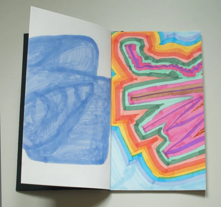 Dear Sister (collaboration with Jaimi Cannata), 2010, artists' book with marker