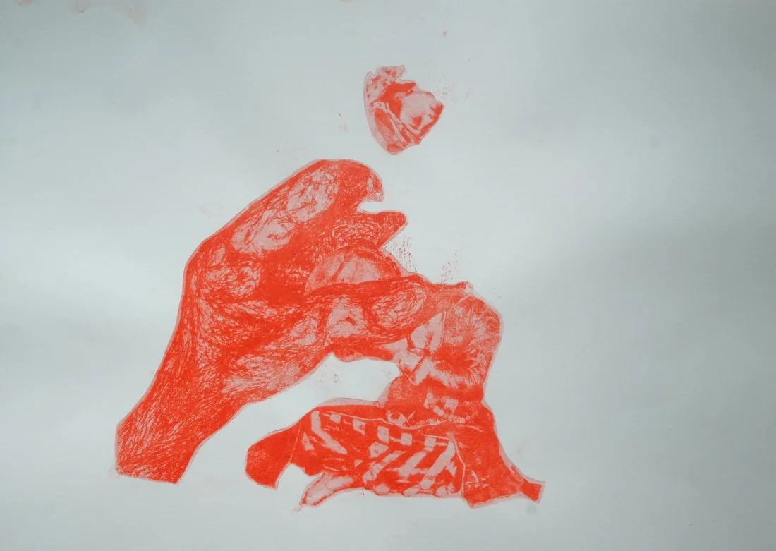Insidious Touch II, 2010, gum arabic transfer print