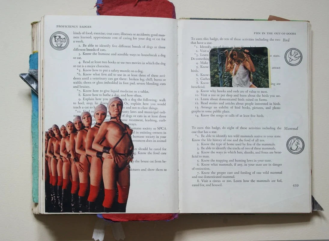 The Girl Scout Handbook or Everything You Need to Know About Being a Woman, 2009, artist's book assemblage