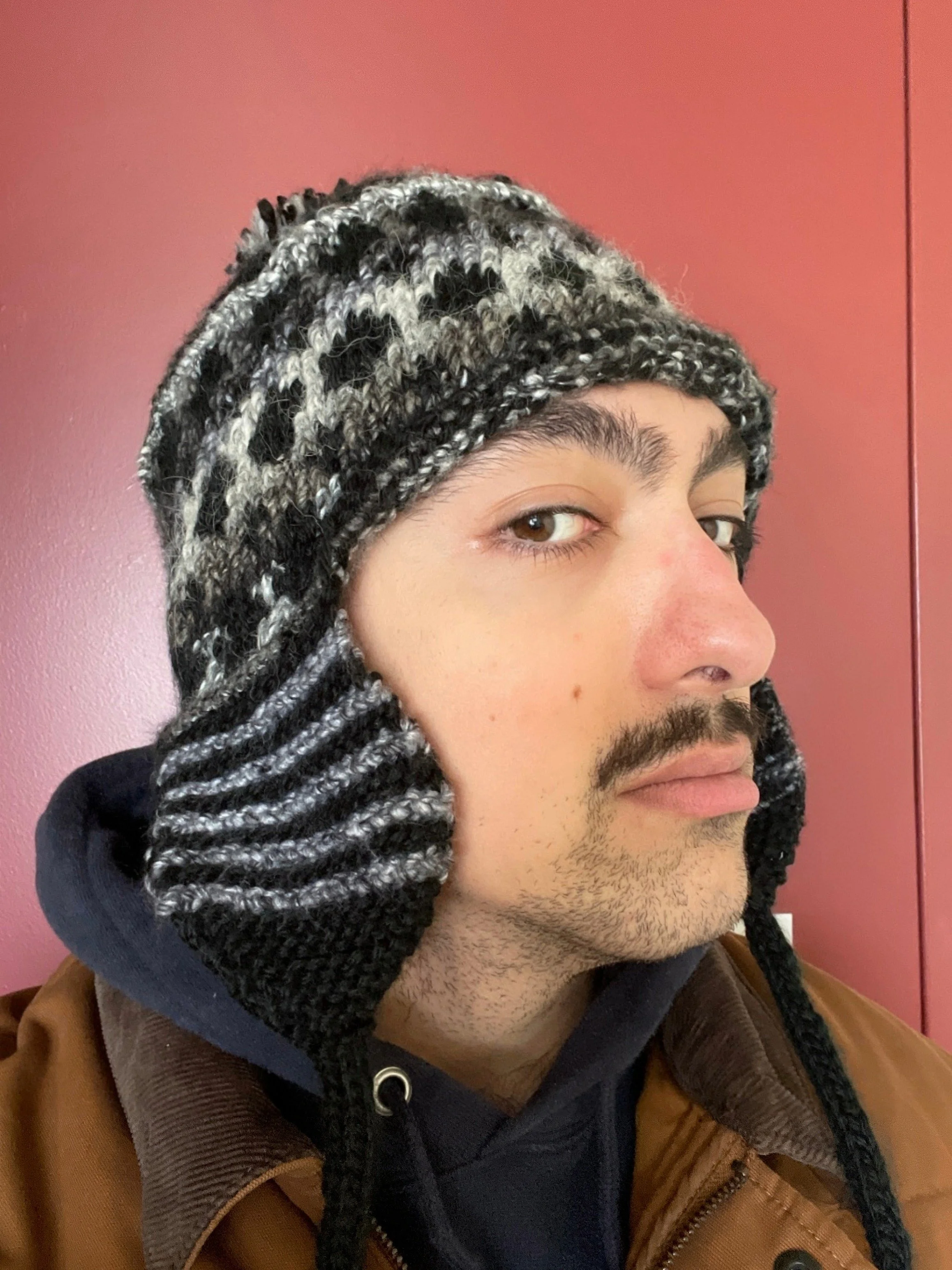 Ricko Hat, 2025, hand knit in wool and acrylic