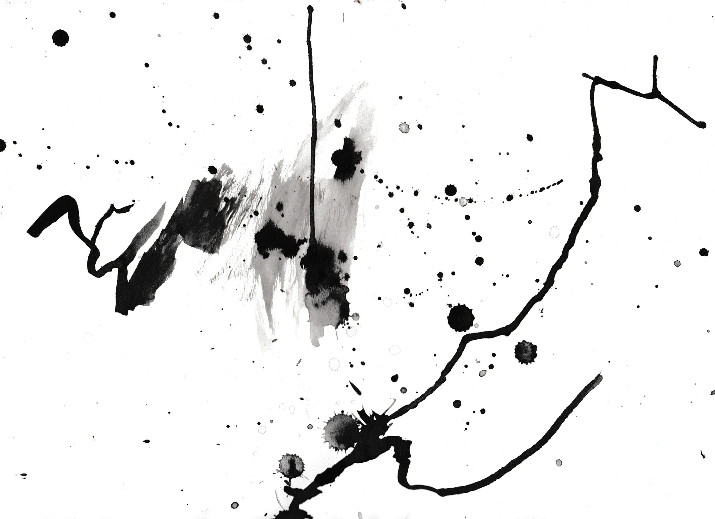 Ink Study I, 2024, brush and ink