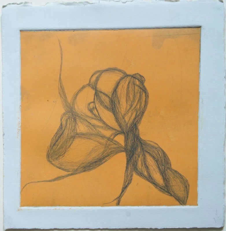 Fleur (state 3), 2010, drypoint with viscosity roll