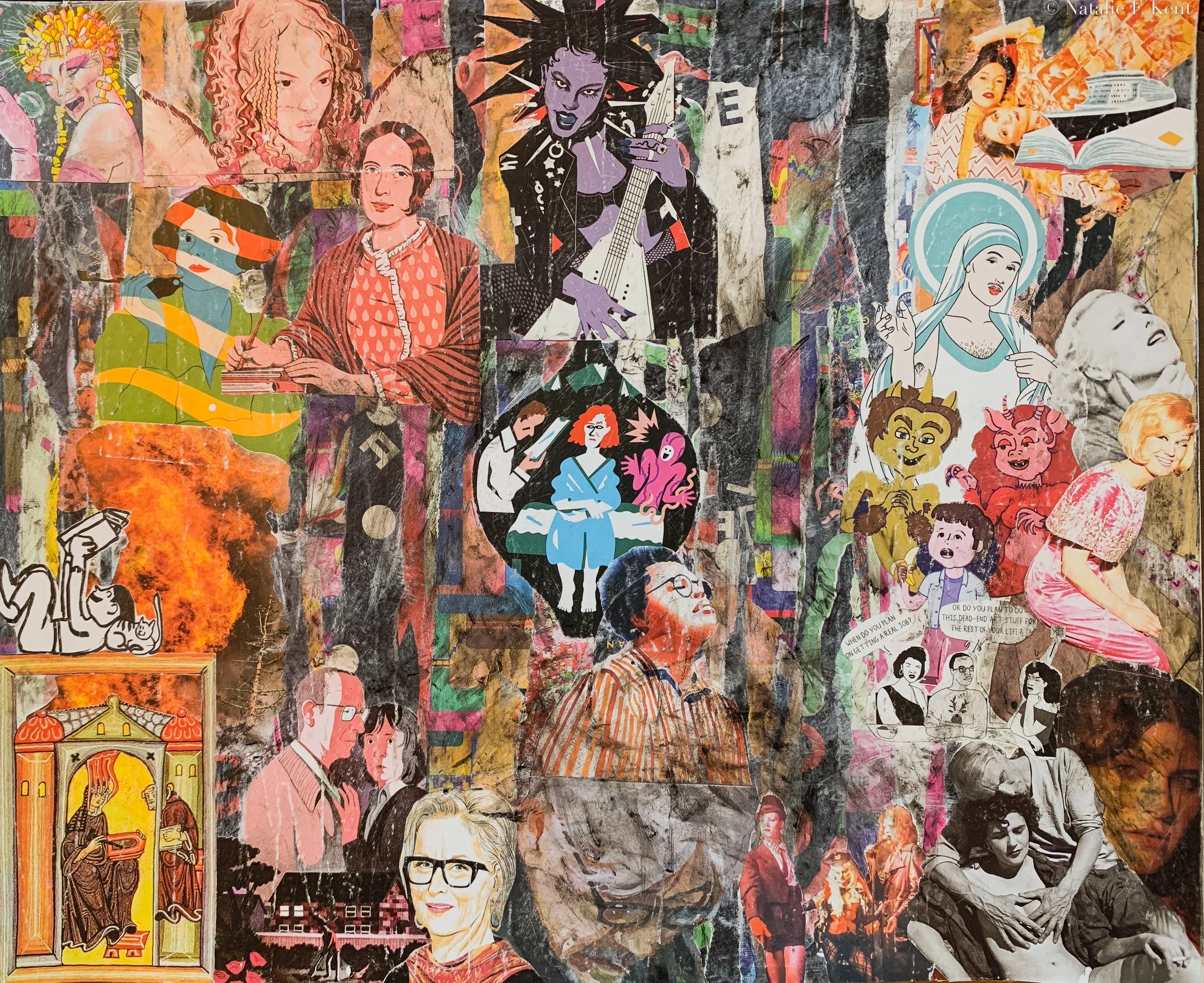 Woman is the [EXPLETIVE DELETED] of the World, 2024, mixed media