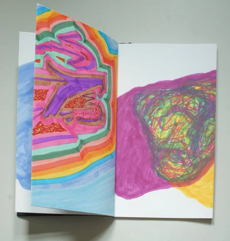 Dear Sister (collaboration with Jaimi Cannata), 2010, artists' book with marker
