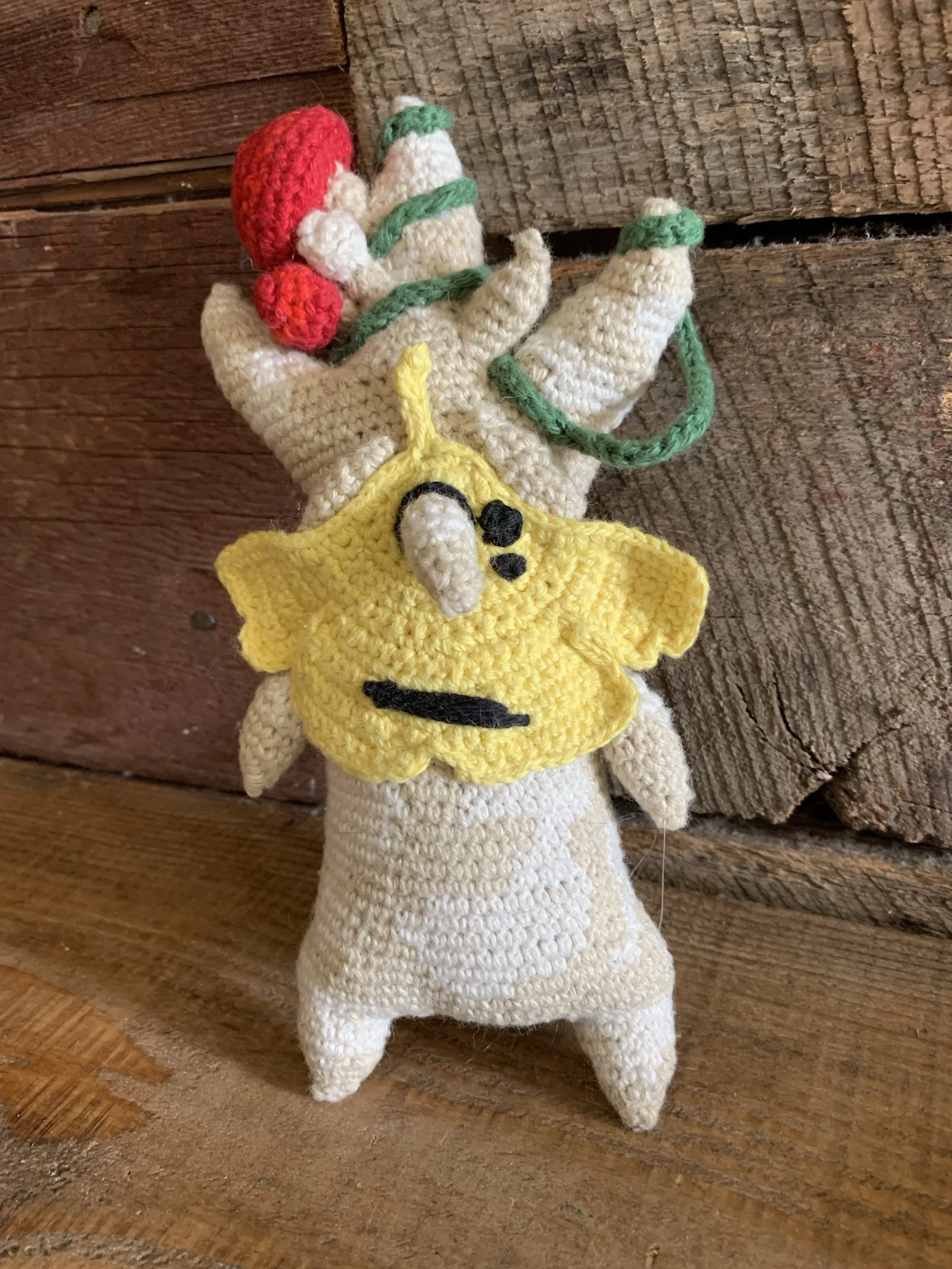 Chio Soft Toy, 2023, original pattern crocheted in cotton.