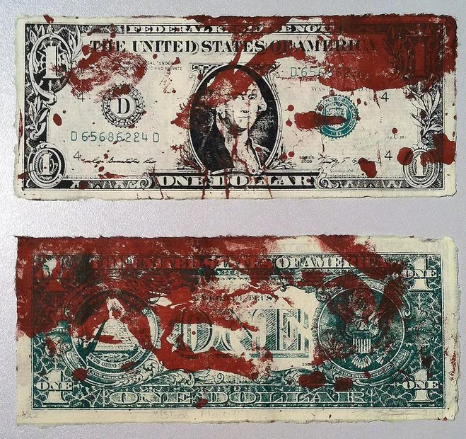 Blood Money, 2015, five color silkscreen