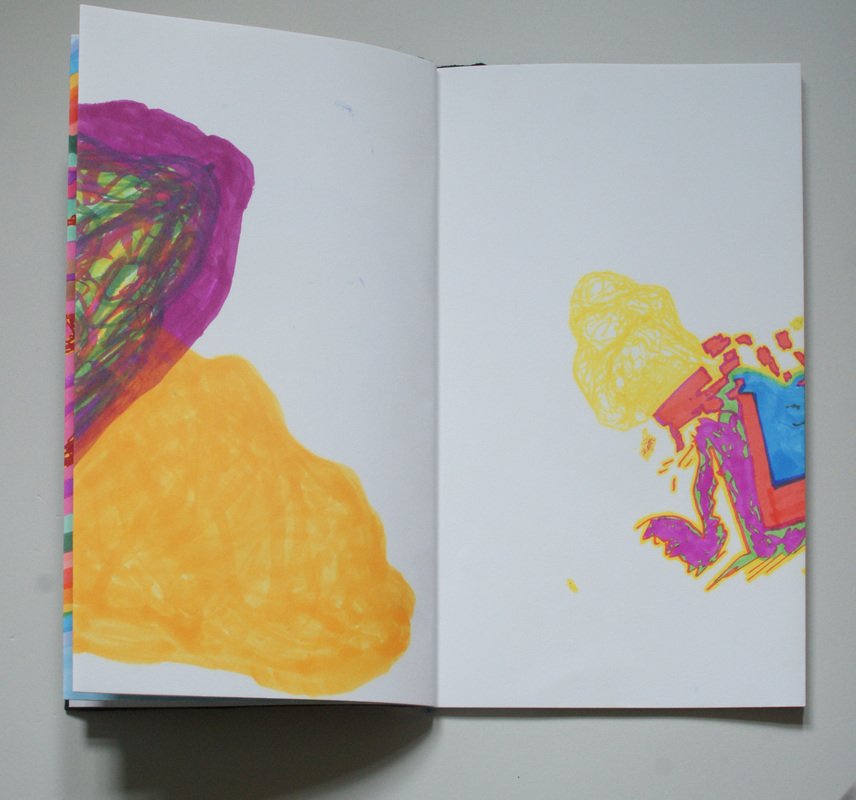 Dear Sister (collaboration with Jaimi Cannata), 2010, artists' book with marker