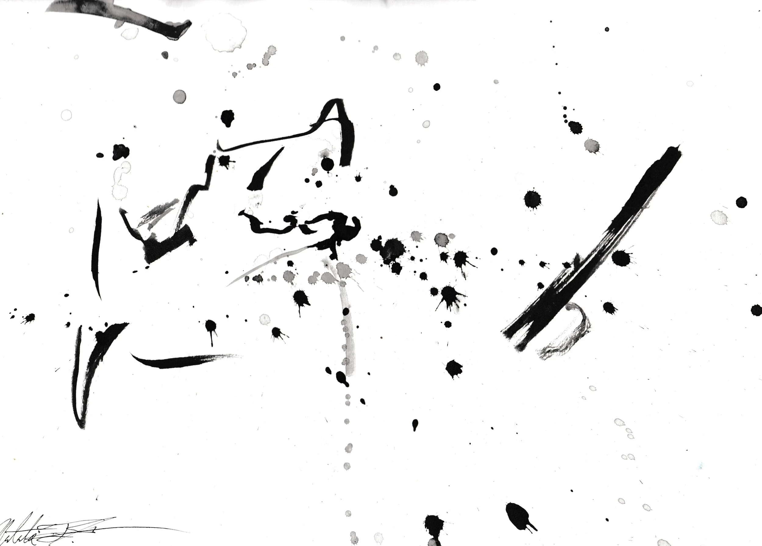 Ink Study II, 2024, brush and ink