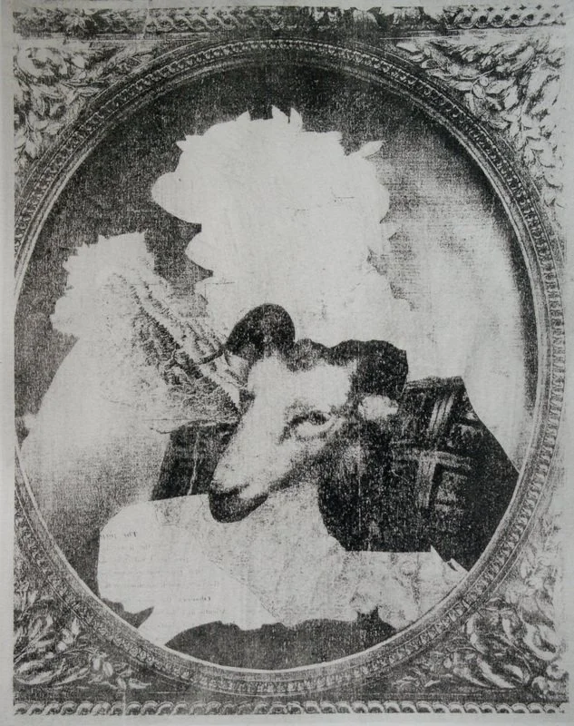 Dirty Old Goat I, 2010, gum arabic transfer print