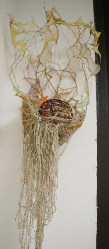 Nest, 2009, mixed media assemblage