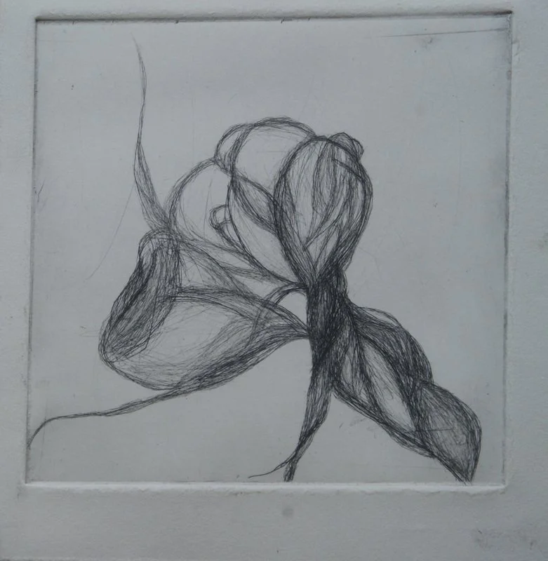 Fleur (state 1), 2010, drypoint