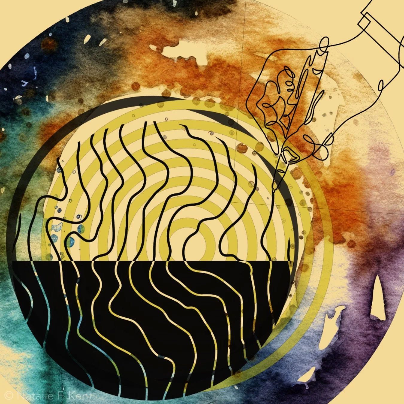 Untitled, 2024, digital collage made with Adobe Express (for promotional post – text removed)