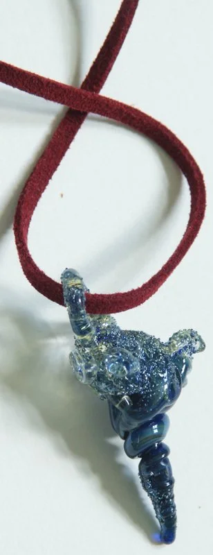 Celestial Conch (pendant) 2009, borosilicate glass 