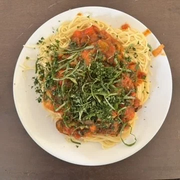 Chicken Cacciatore with Capellini