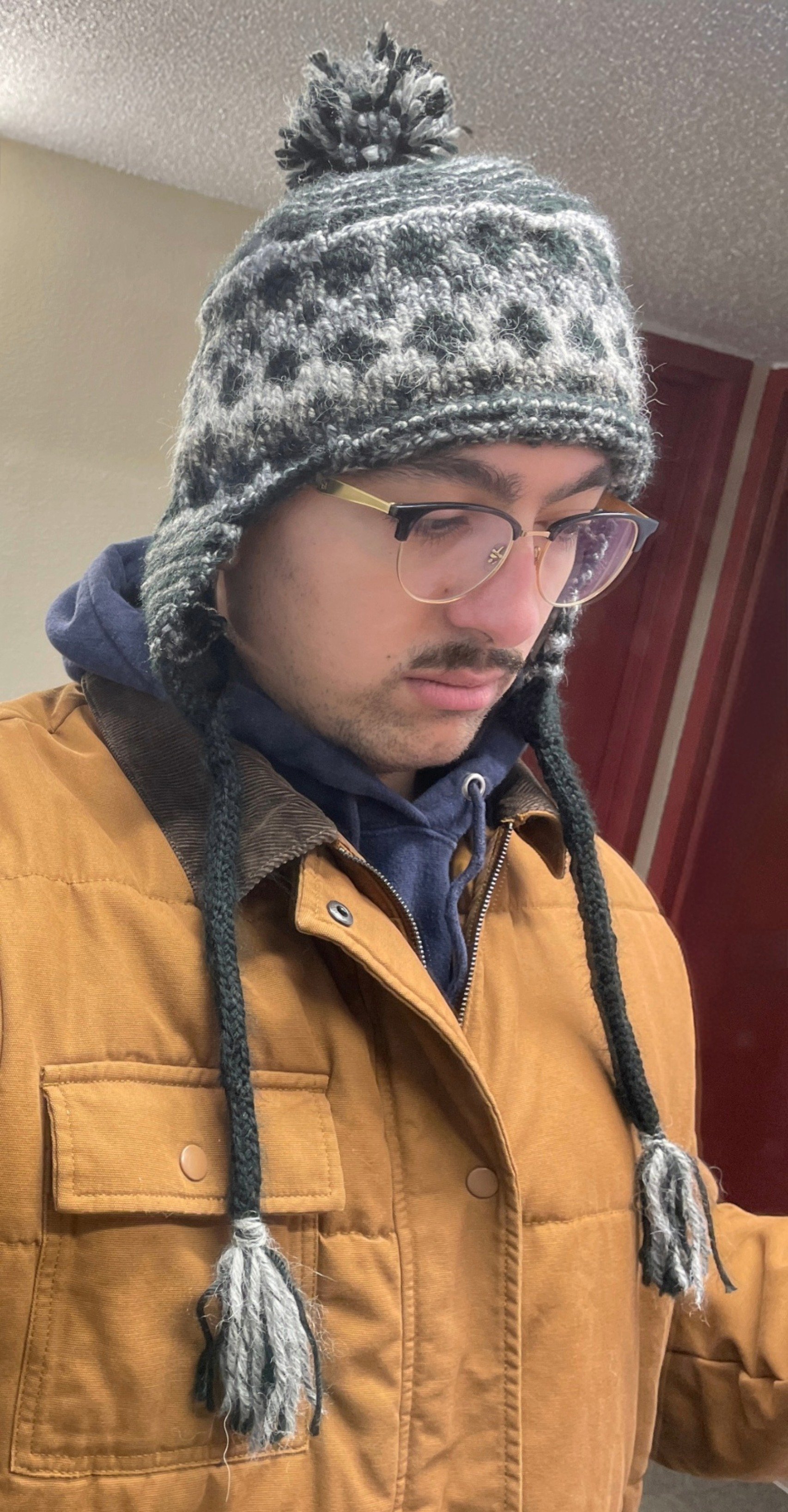 Ricko Hat, 2025, hand knit in wool and acrylic