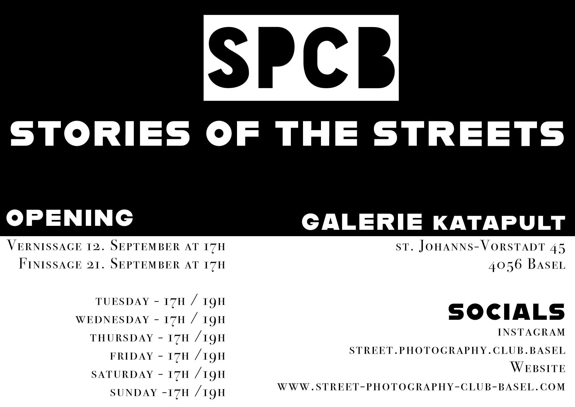 STREETS OF BASEL (EXHIBITION)