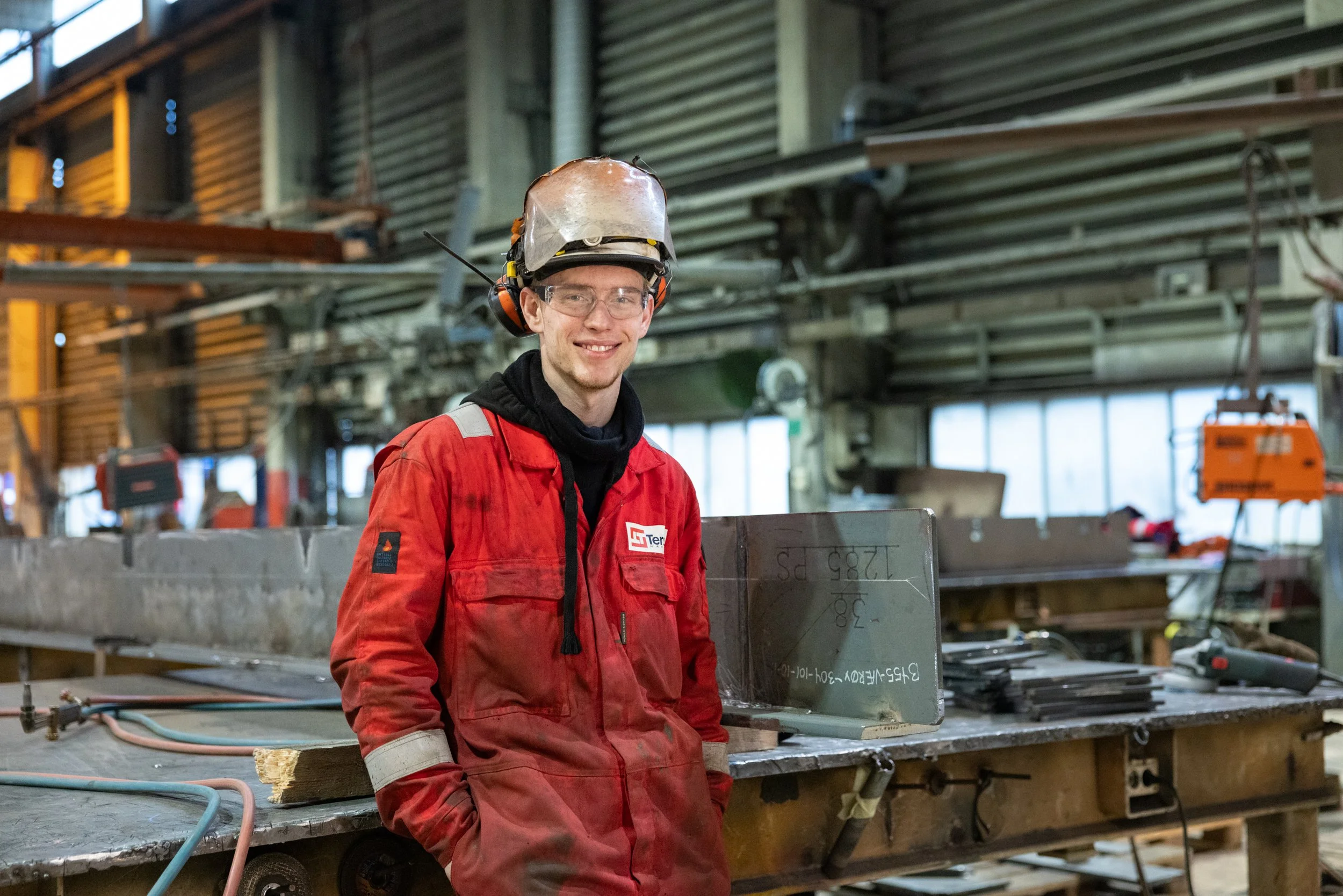 Thomas Øyan Dalsøren, platearbeidar ved Tersan Havyard Leirvik