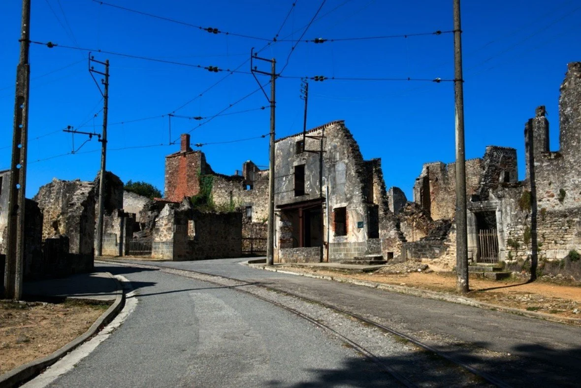 The fully preserved World War 2, ruined village of Oradour-sur-Glane (45 minute drive)