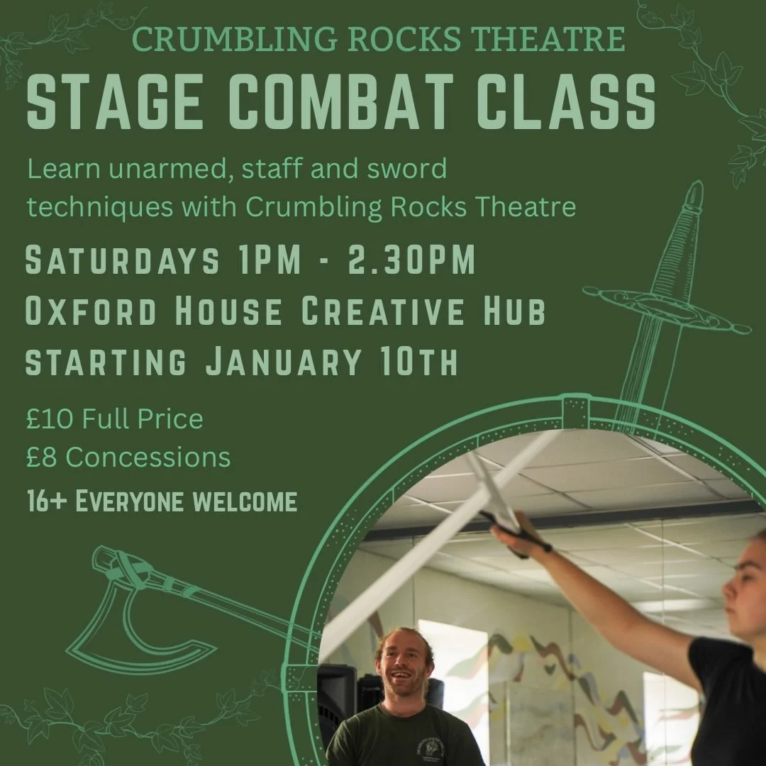 Starting this Saturday is our new Stage Combat Class! 

The class is welcome to all abilities and is a fun way to explore performance and improve health and wellbeing. 

If you are interested in attending, our booking link is available in our bio or 