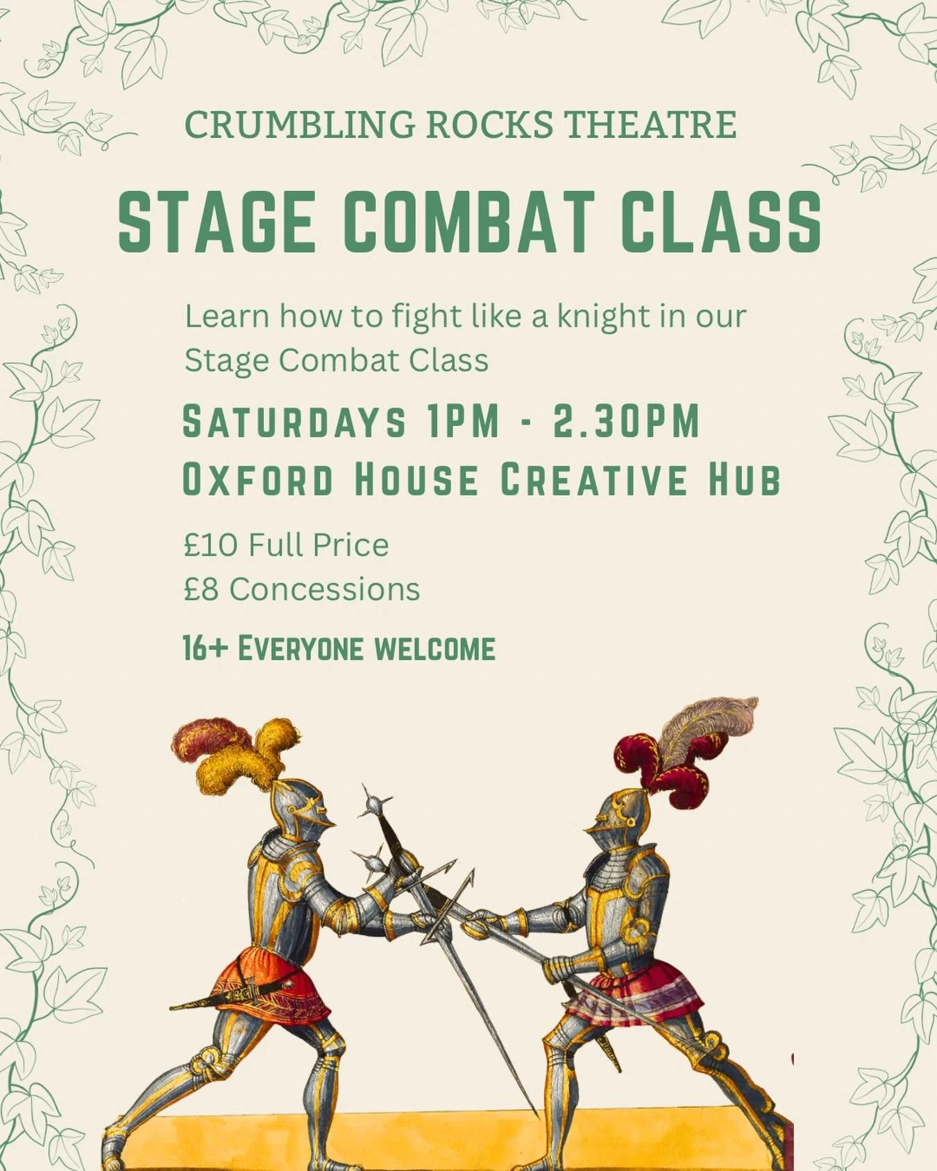 Who has been enjoying Knights of the Seven Kingdoms? 

Did you watch it and think &ldquo;I&rsquo;d love to learn how to fight like they do&rdquo;? 

Well, this week we will be creating our own version of the fight sequence from the latest episode. 

