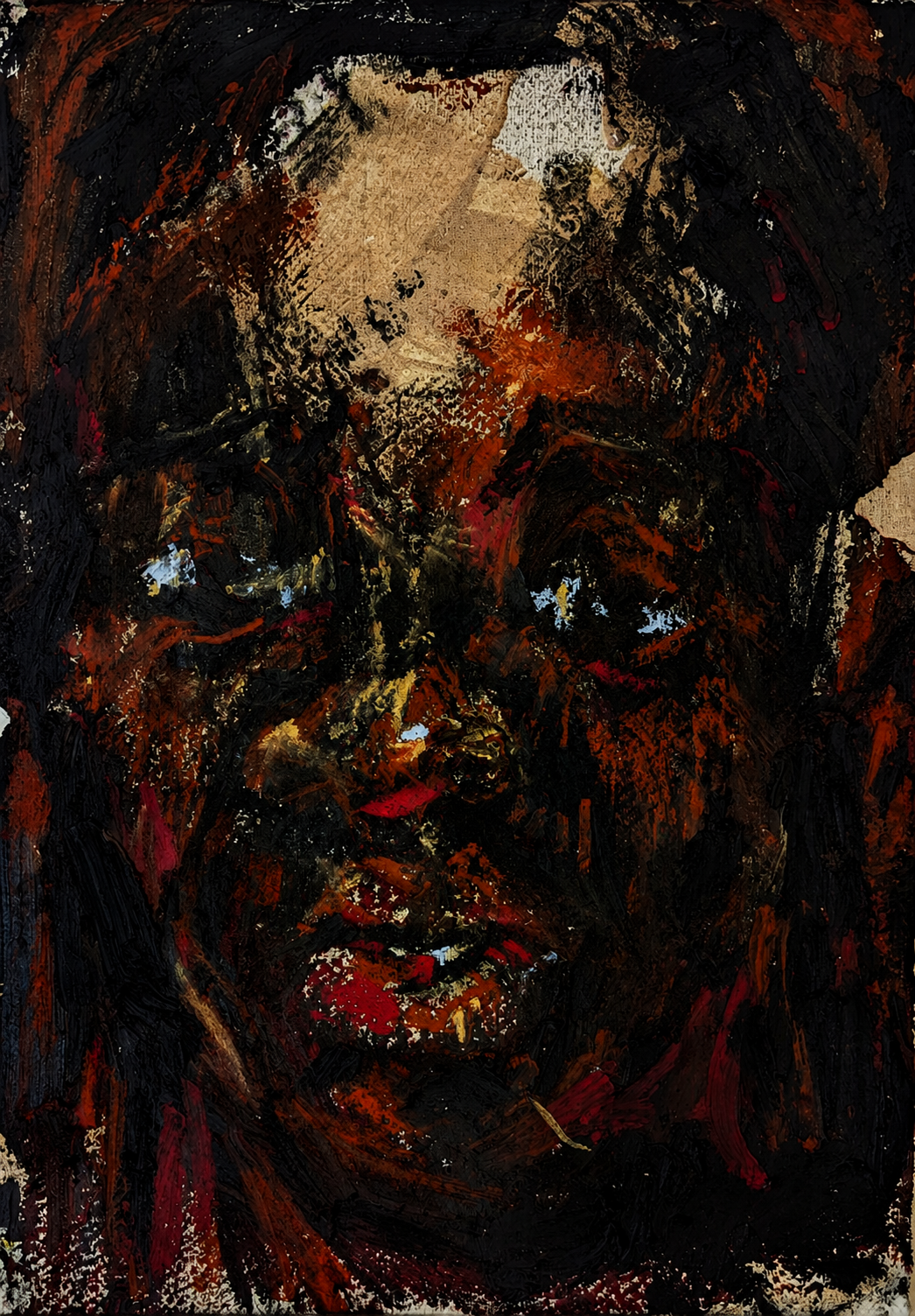 O Boy!. 2025
Charcoal, Pastel, Clay, Oil Stick on Paper
21cm x 29cm
