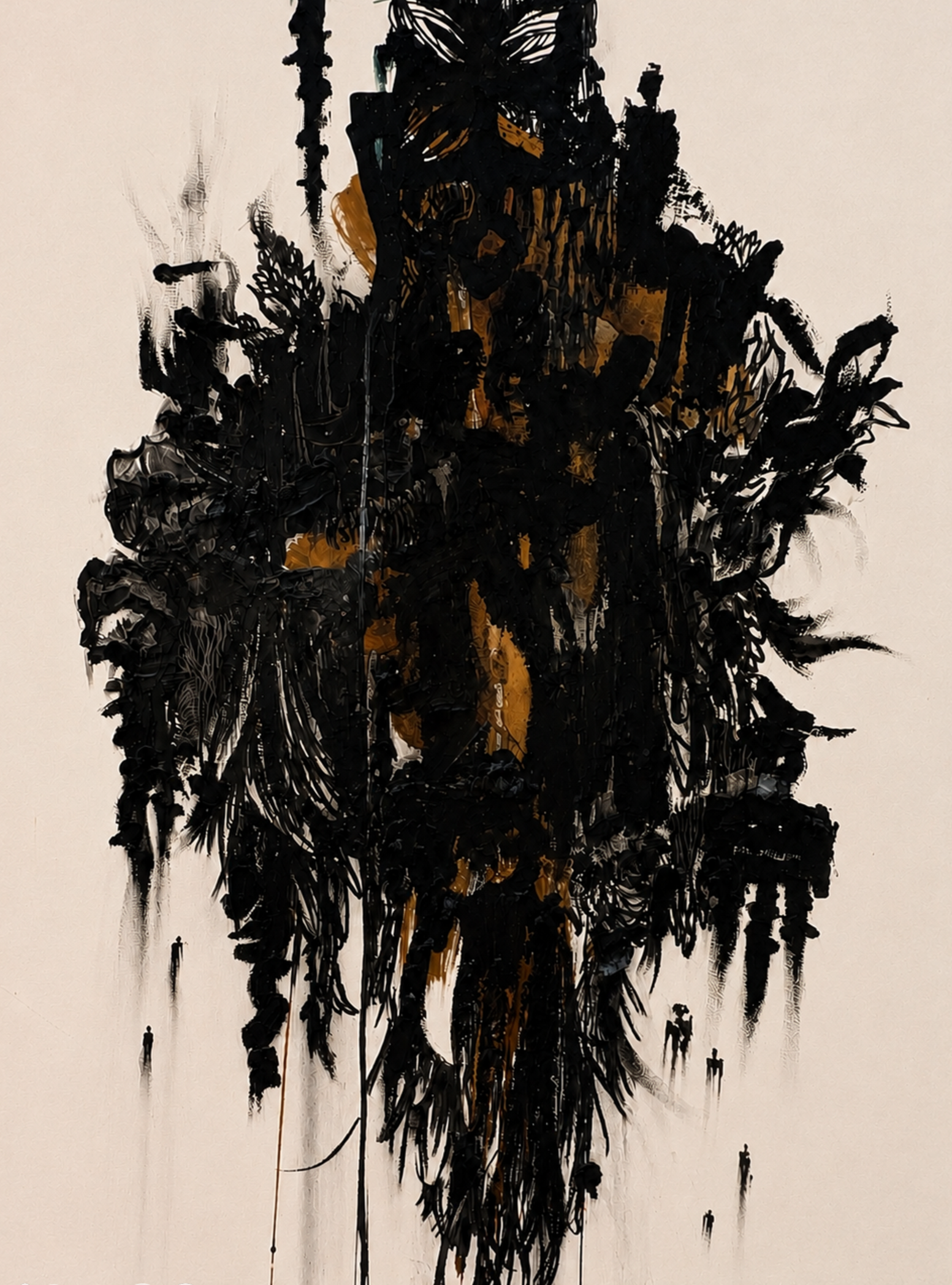 The Ones Who Travel Through Us. 2026
Beeswax, Coffee, Clay and Charcoal on Paper
60cm x 85cm
