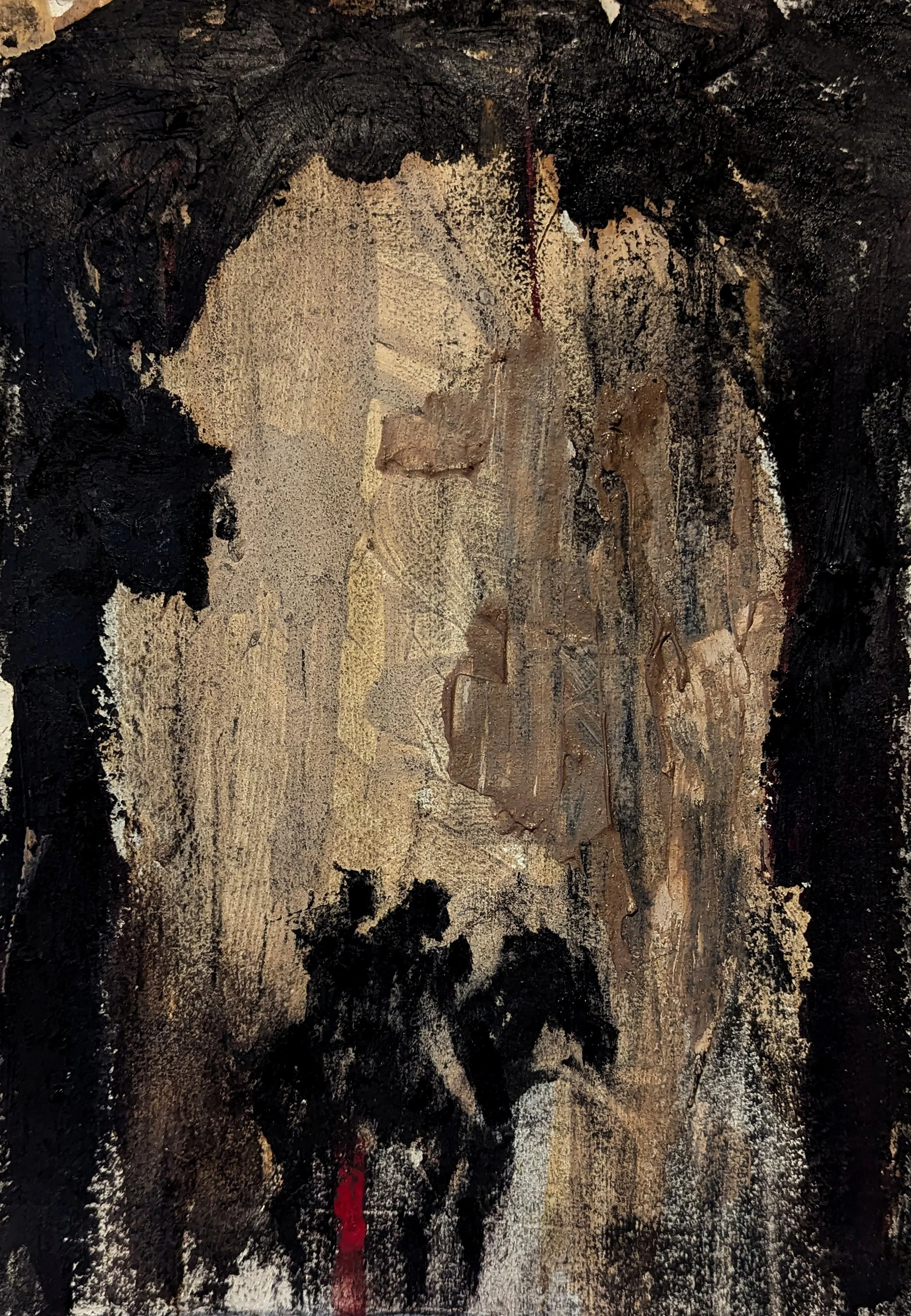 Together we ride,. 2025
Charcoal, Pastel, Clay, Oil Stick on Paper
21cm x 29cm
