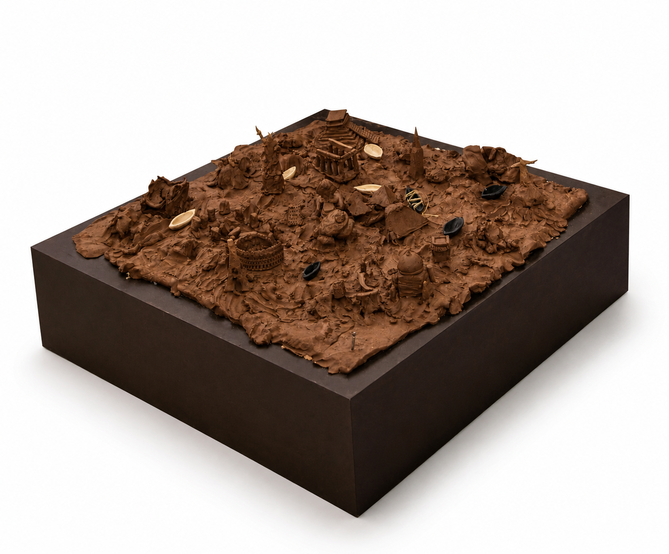 Look What We Built. 2025        
Clay on Board
106cm x 106cm
