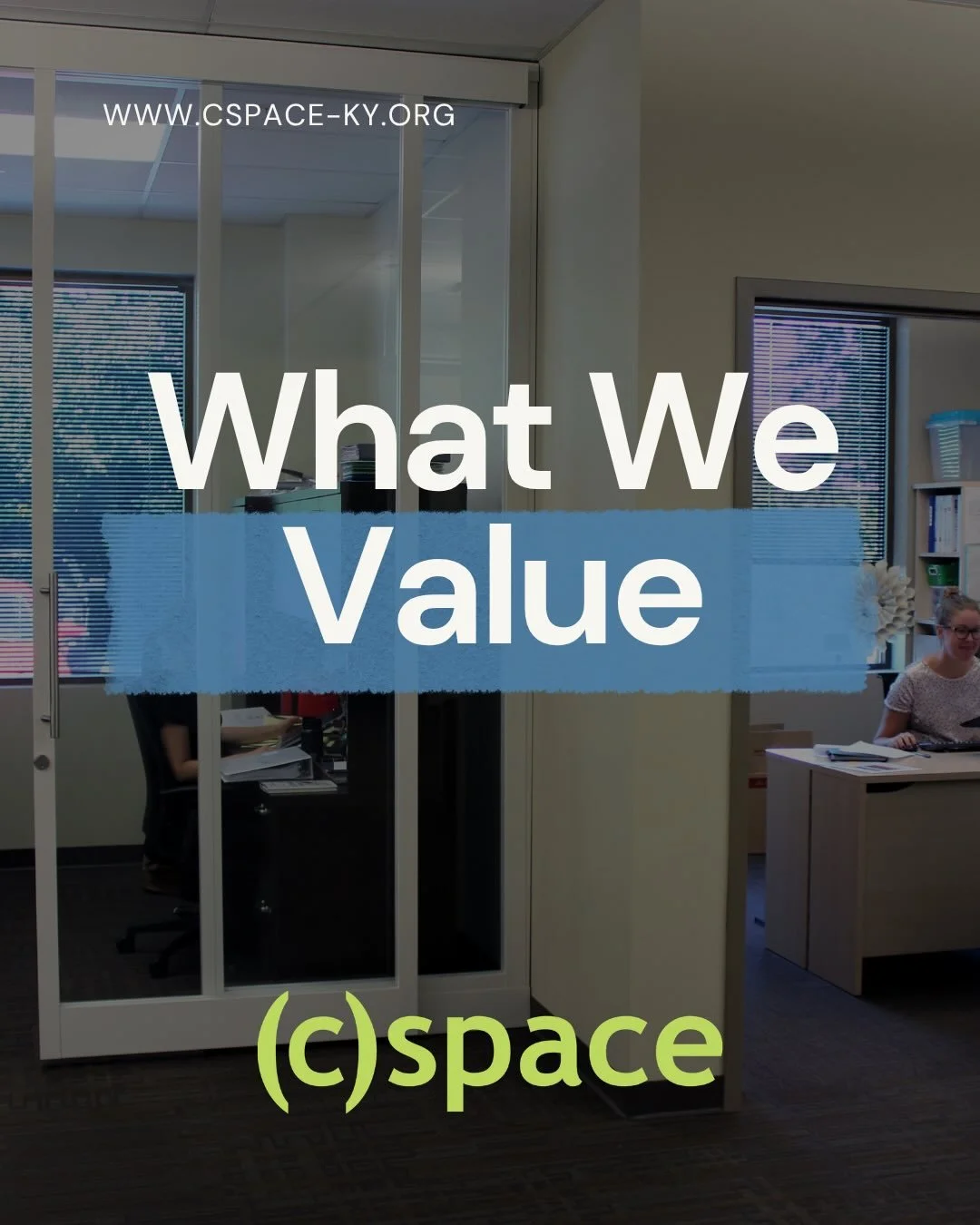 Together we make Kentucky a better place to live, work, &amp; play! Do our values resonate with you? Check out the link in our bio to learn more about (c)space! #coworkingcommunity #coworkingky