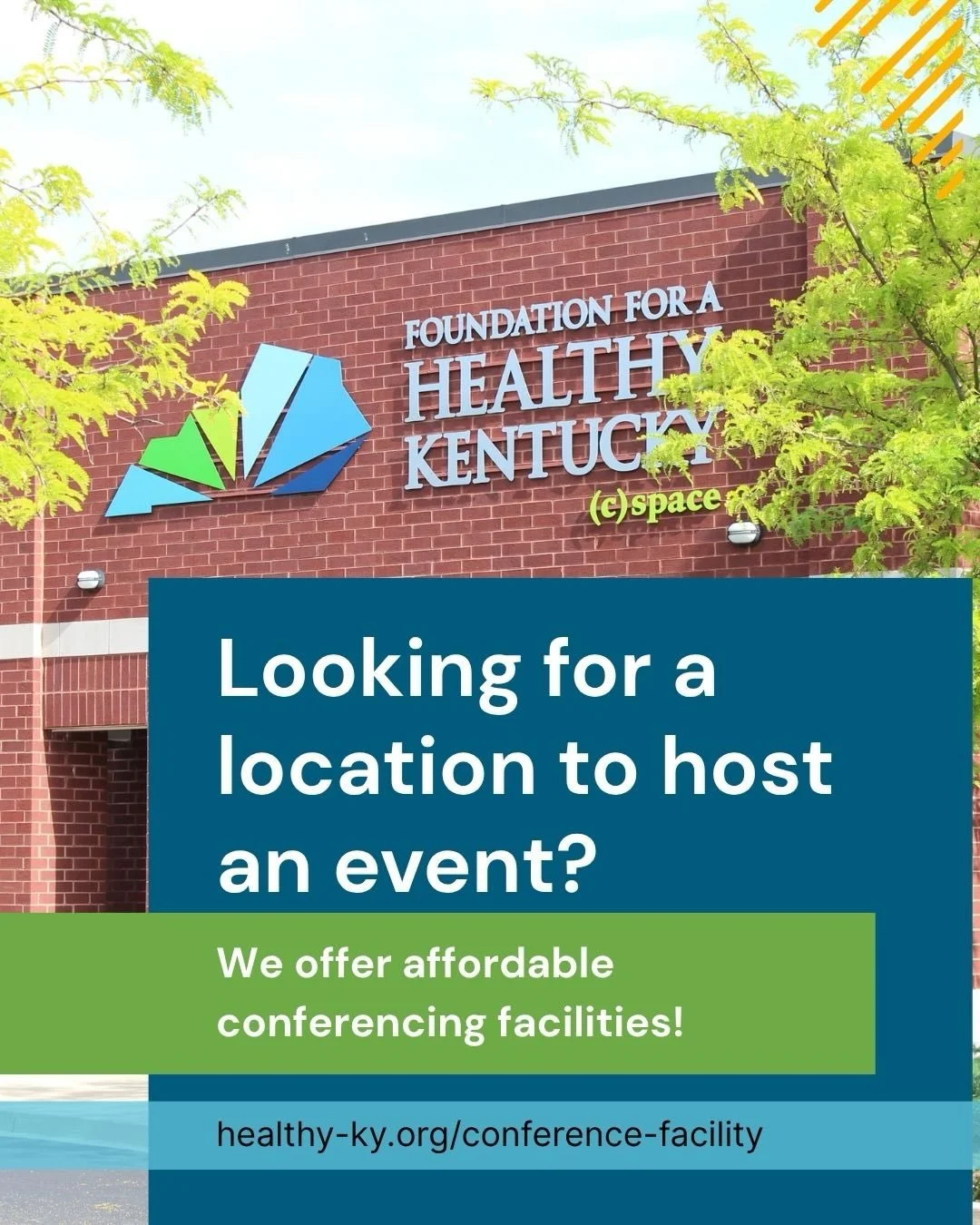 Another amazing perk for (c)spacers is unlimited, free access to the Foundation for a Healthy Kentucky&rsquo;s conference facilities!

#coworkingky #cspaceky #conferencingfacilities