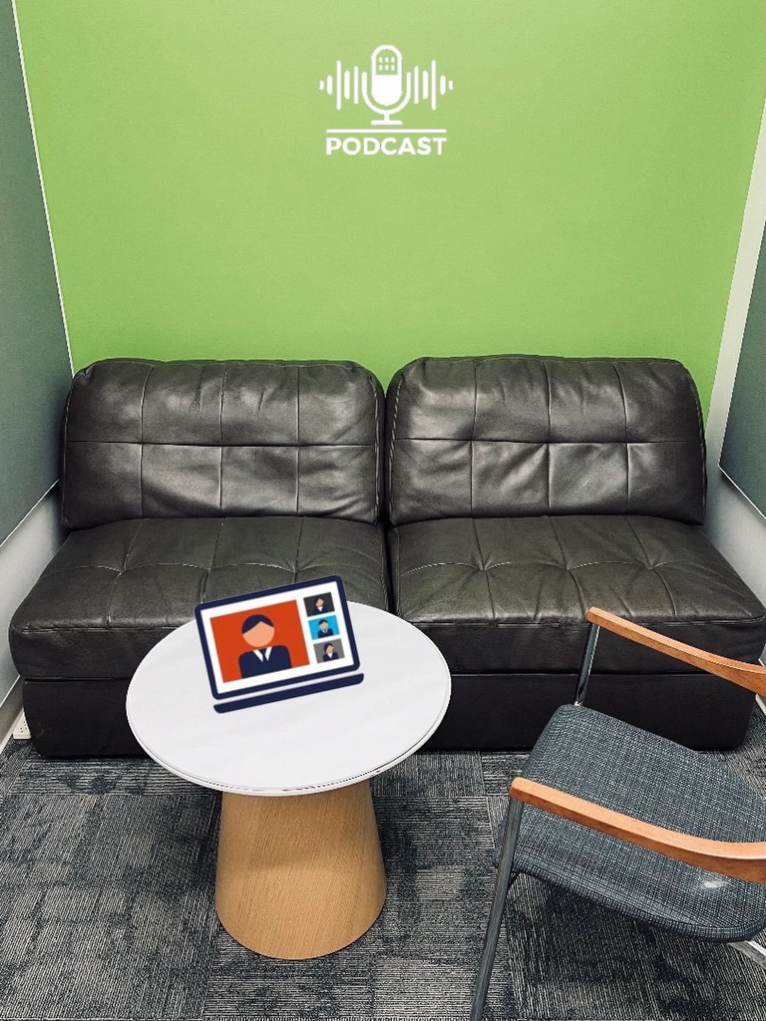 A space to focus and be heard. 🎙️
(c)spacers can take advantage of our Podcast/Quiet Room&mdash;complete with sound reducing panels and cozy seating&mdash;making it a great fit for recording, making confidential calls, or simply stepping away to con