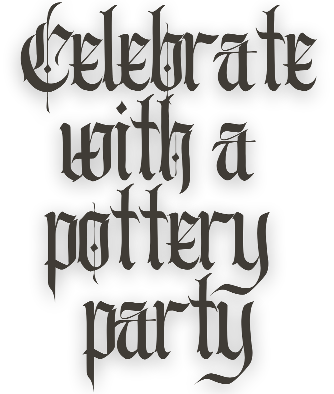 Celebrate with a pottery party