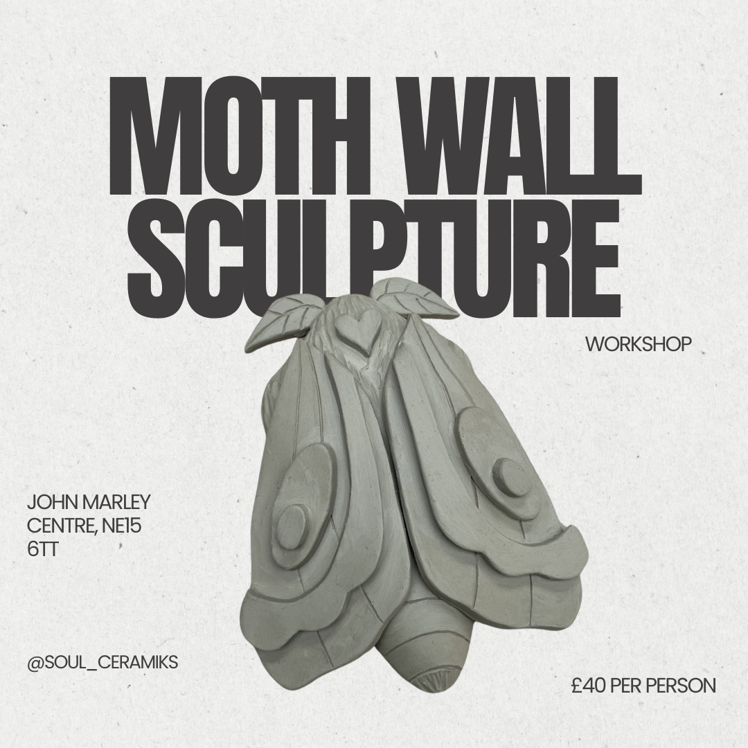 Moth Wall Sculpture - Pottery Workshop