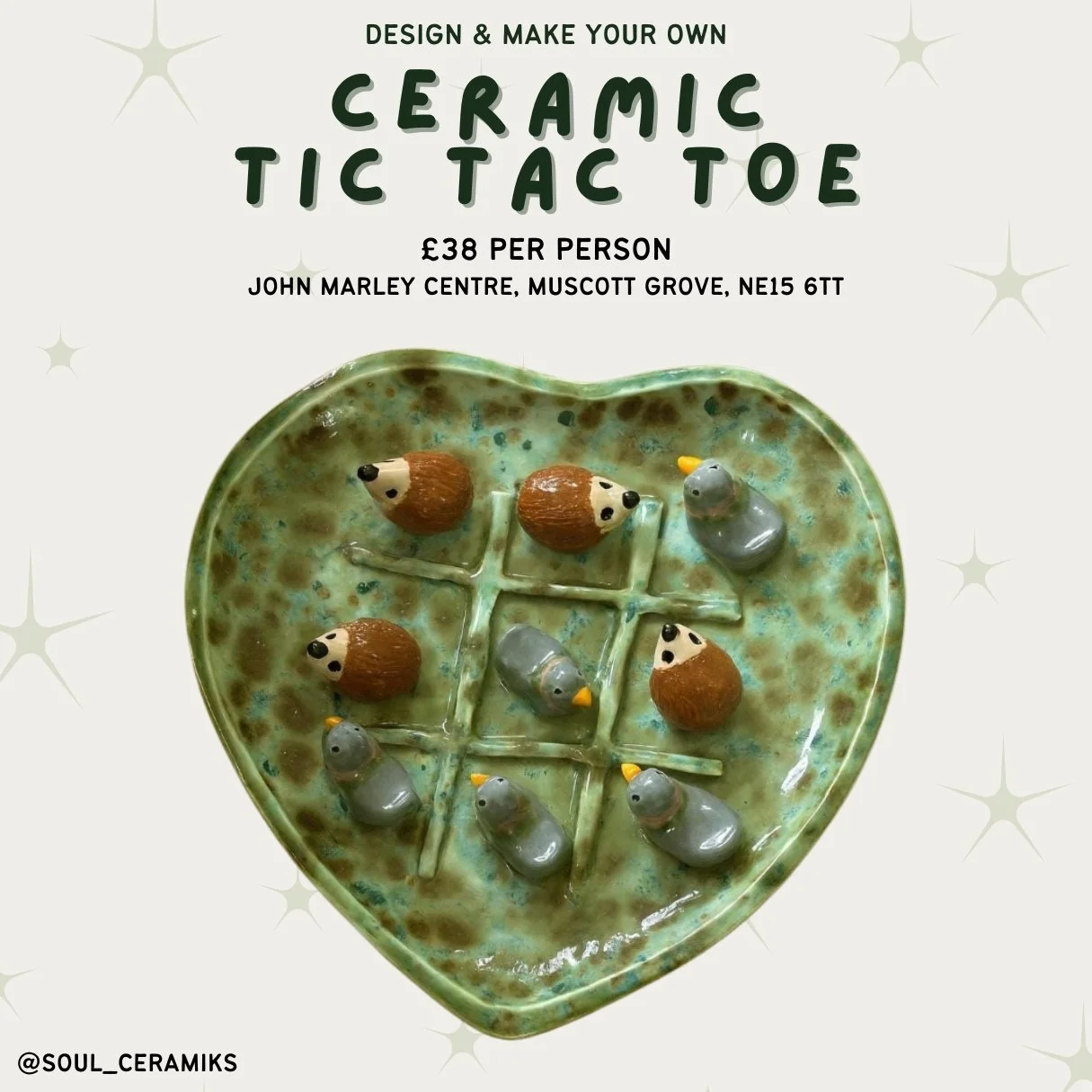 Make your own Tic Tac Toe - Pottery Workshop