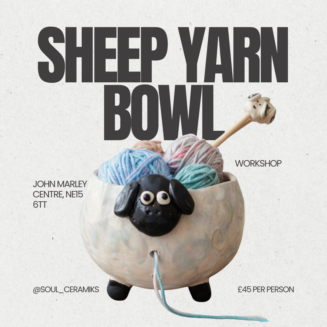 Pottery Workshop - Sheep Yarn Bowl