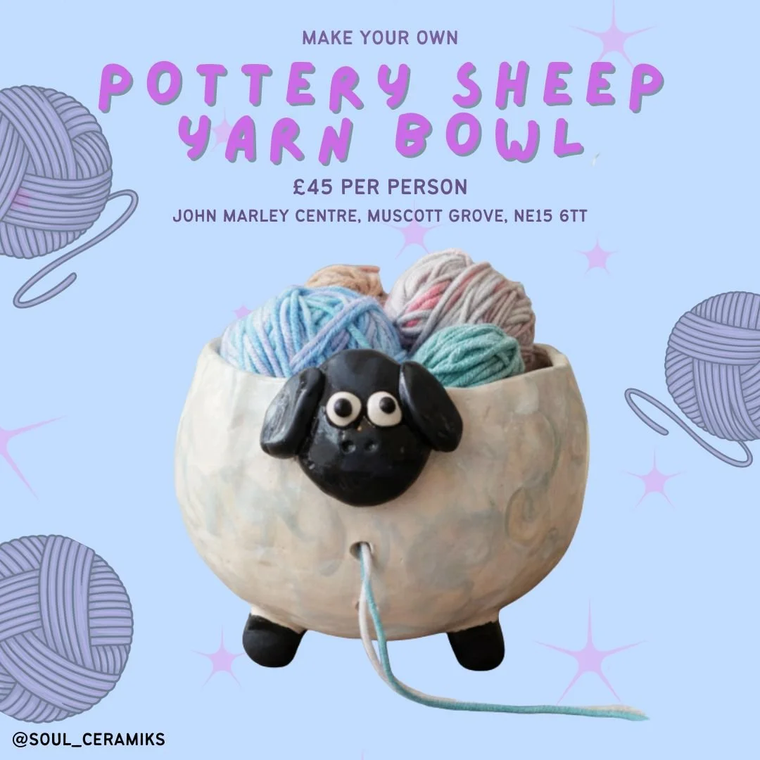 Kids Pottery Workshop - Yarn Bowl Pottery Sheep