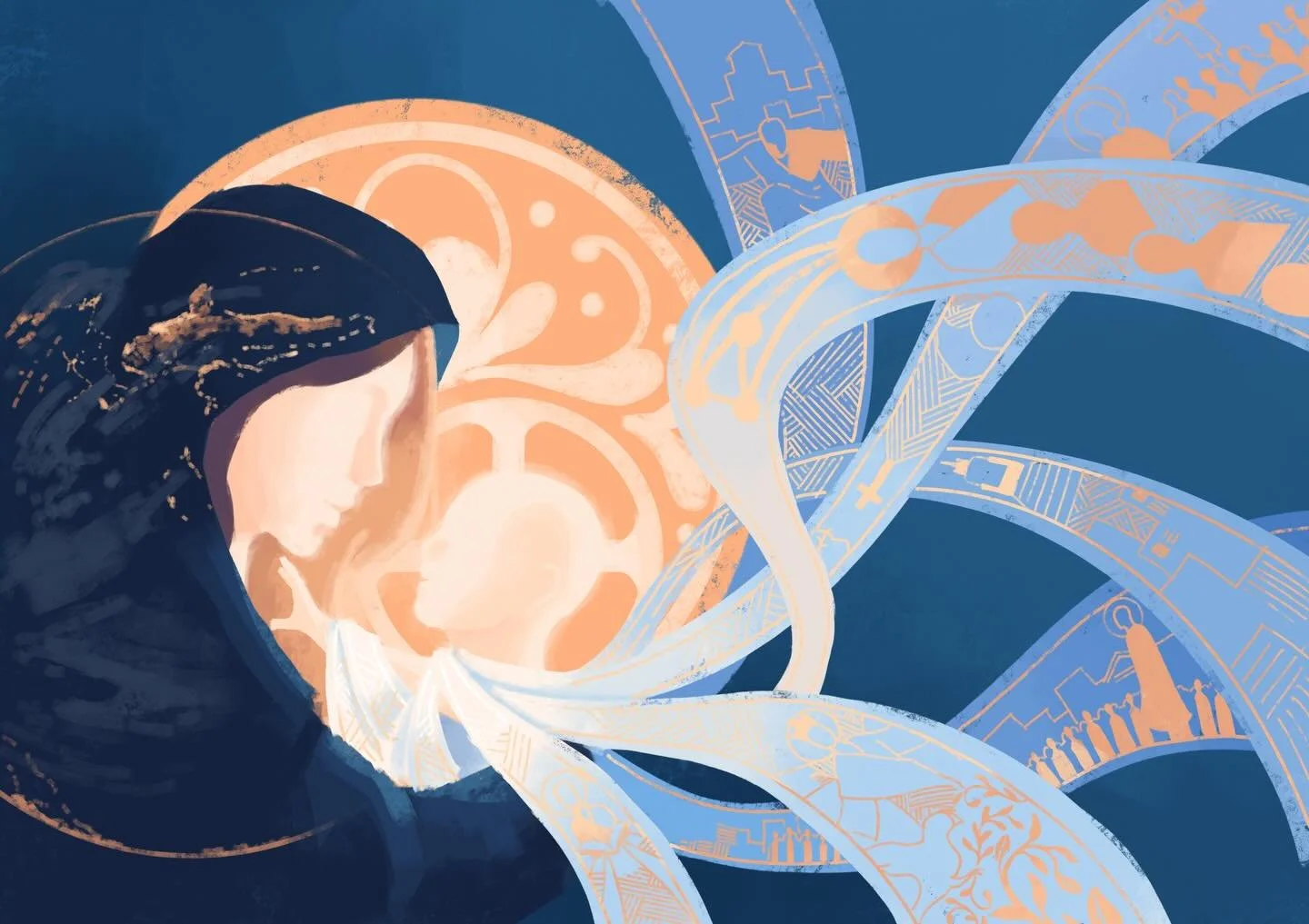 A Child is Born (2025)

Every year I do a Christmas post, and it is usually a depiction of the nativity scene. This year I figured I&rsquo;d do something a little different. This illustration depicts the imagery from this passage:

&ldquo;For to us a