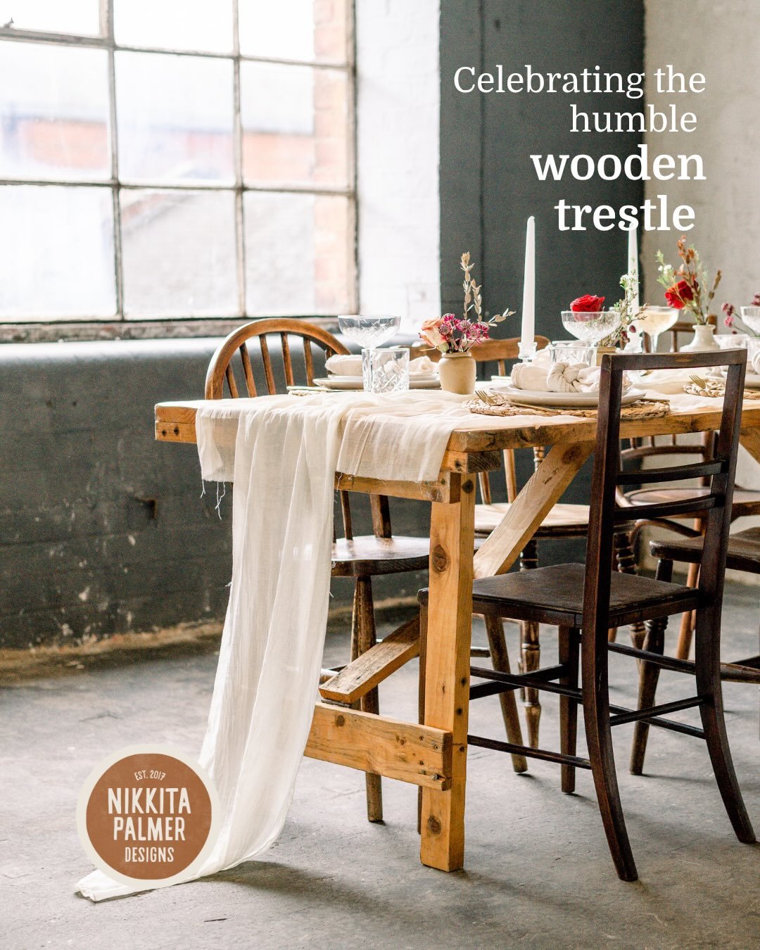 Oh trestle tables - you&rsquo;re just great! 

As one of our most popular items, it would be easy to overlook these as &lsquo;just tables&rsquo; (we know, they are JUST tables). 

But actually, a table is a huge part of the experience at a festival o