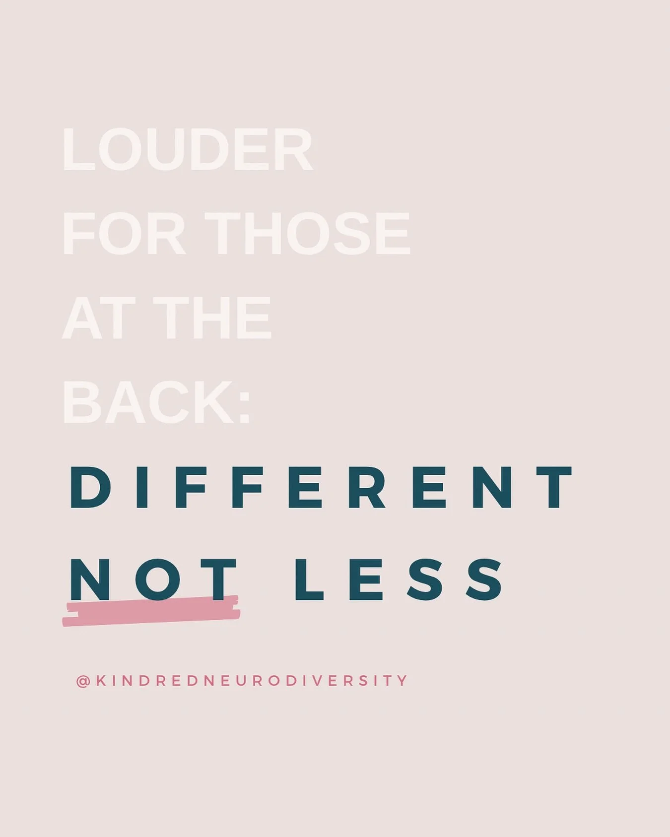 Seems there are still those in the world who need to hear this message:

👏🏻 different 👏🏻 NOT 👏🏻 less 👏🏻 

#DifferentNotLess #AutismAcceptance #AutisticAndProud #ActuallyAutistic