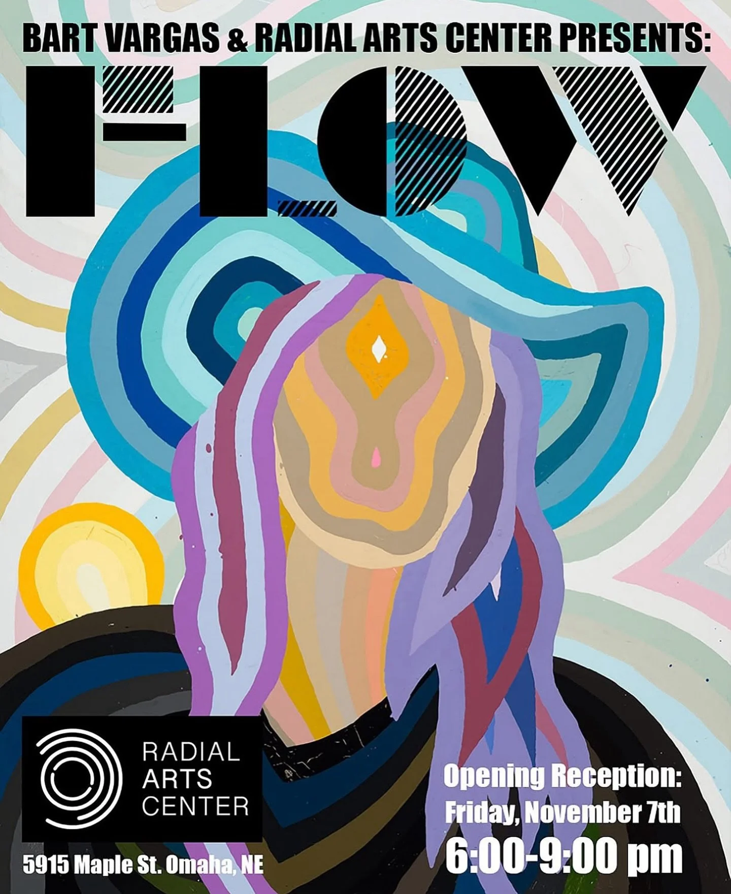 Join us in November for &ldquo;FLOW&rdquo; &mdash; a solo exhibition by Bart Vargas!

🗓️ Opening Receiption: Friday, November 7th from 6:00-9:00pm
📍 Radial Arts Center, 5915 Maple St. Omaha NE 68104

ARTIST STATEMENT:
&ldquo;Circles, squares, rays.