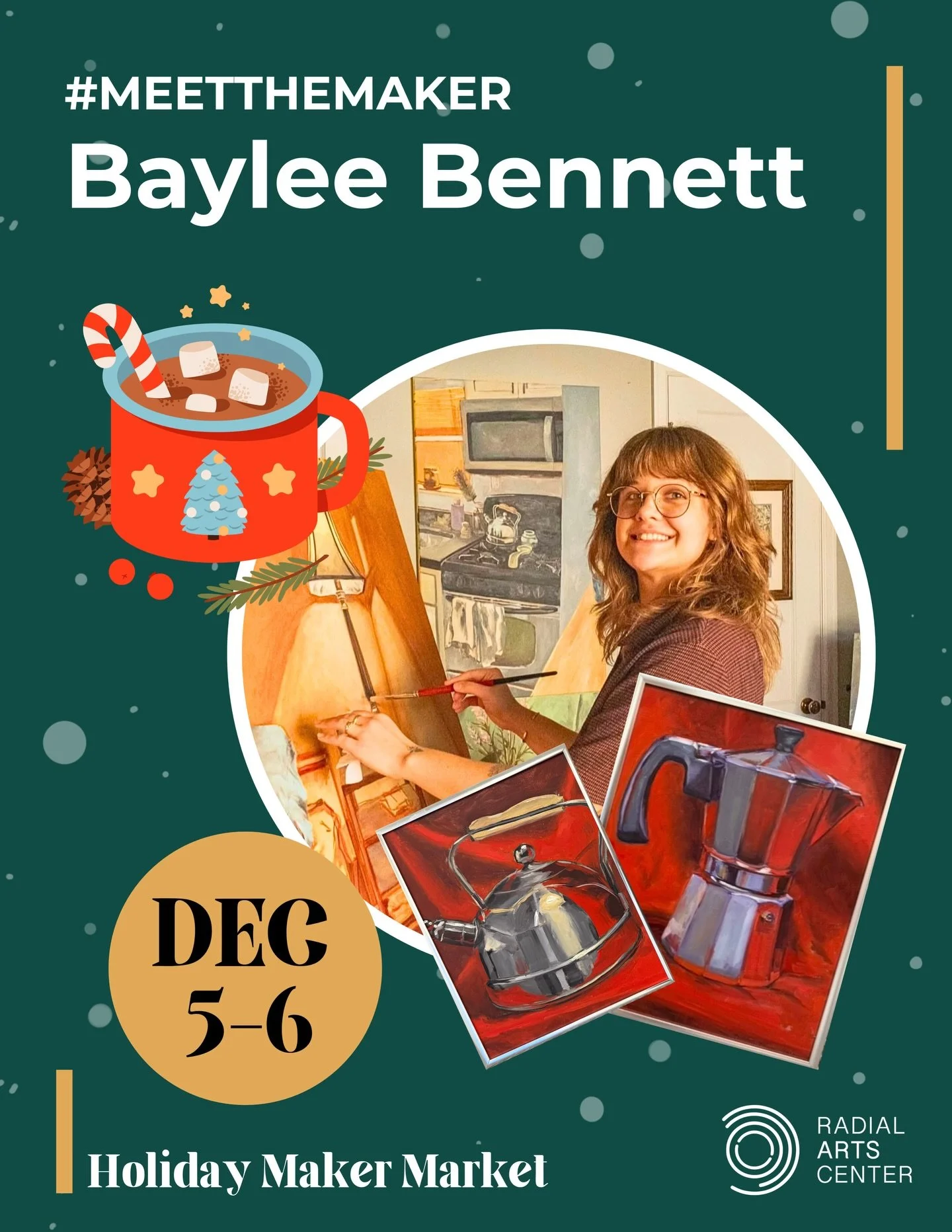 ✨ Meet the Makers ✨ Baylee Bennett &amp; Nolan Bennett, two of our Studio Artists participating in this year&rsquo;s Holiday Maker Market!

✨ Save the Date: Holiday Makers Market! ✨

📍 Radial Arts Center, 5915 Maple St, Omaha, NE
🗓️ Friday, Decembe
