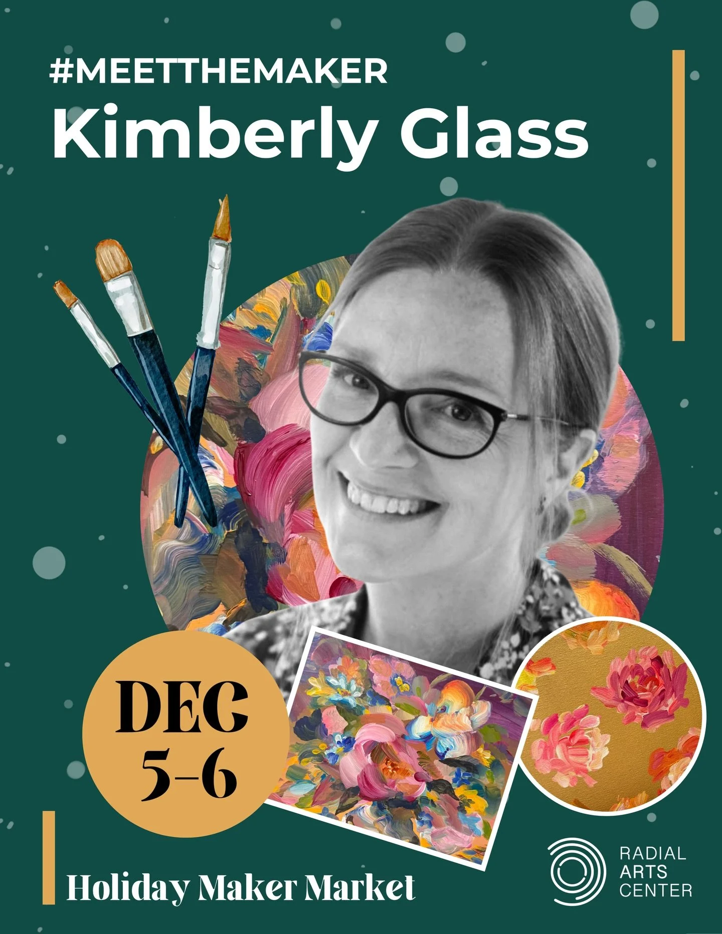 ✨ Meet the Makers ✨ Kimberly Glass, Ilaamen Pelshaw, &amp; Laura Johnson! Check out these incredible artists participating in this year&rsquo;s Holiday Maker Market!

✨ Save the Date: Holiday Makers Market! ✨

📍 Radial Arts Center, 5915 Maple St, Om