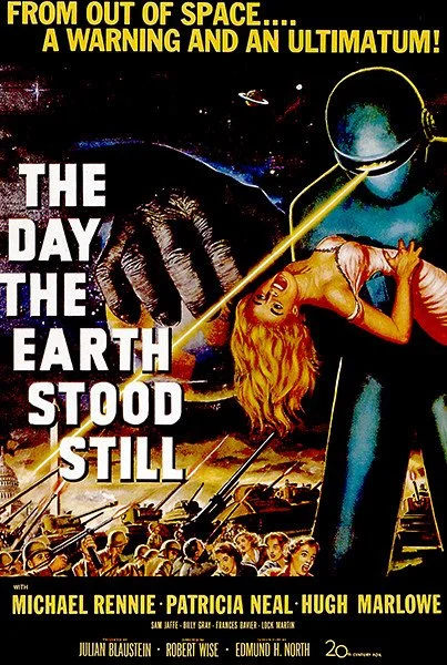 FRIDAY, OCT. 30, 7PM

| 1951 | Rated G | 1h 32m |

The Day the Earth Stood Still, directed by Robert Wise, is a landmark of science fiction cinema. An alien named Klaatu, played by Michael Rennie, lands his flying saucer in Washington, D.C., accompan