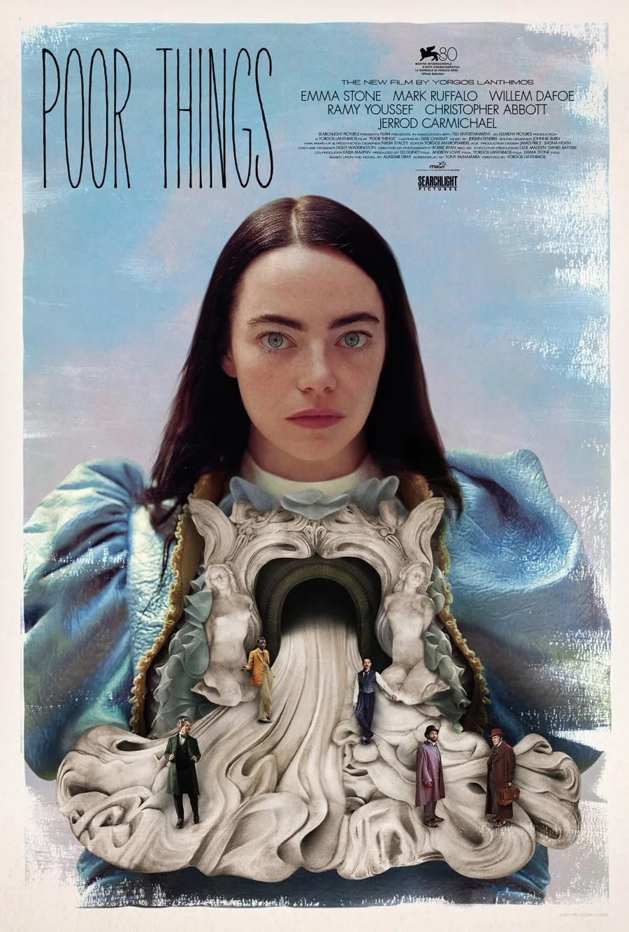 WEDNESDAY, OCT. 21, 7PM

| 2023 | Rated R | 2h 21m |

Brought back to life by an unorthodox scientist, a young woman runs off with a lawyer on a whirlwind adventure across the continents. Free from the prejudices of her times, she grows steadfast in 