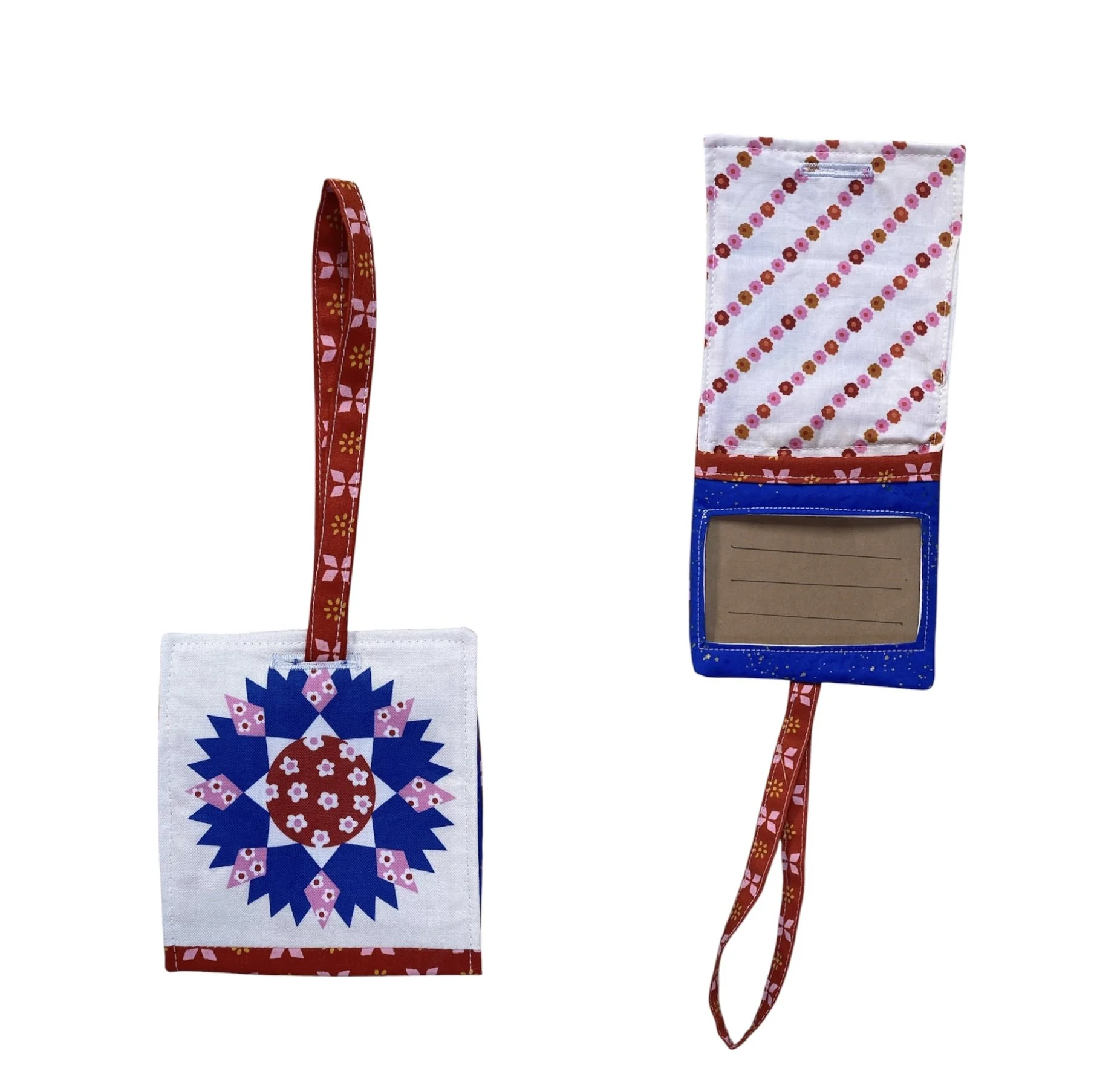 Quilt Block Luggage Tag