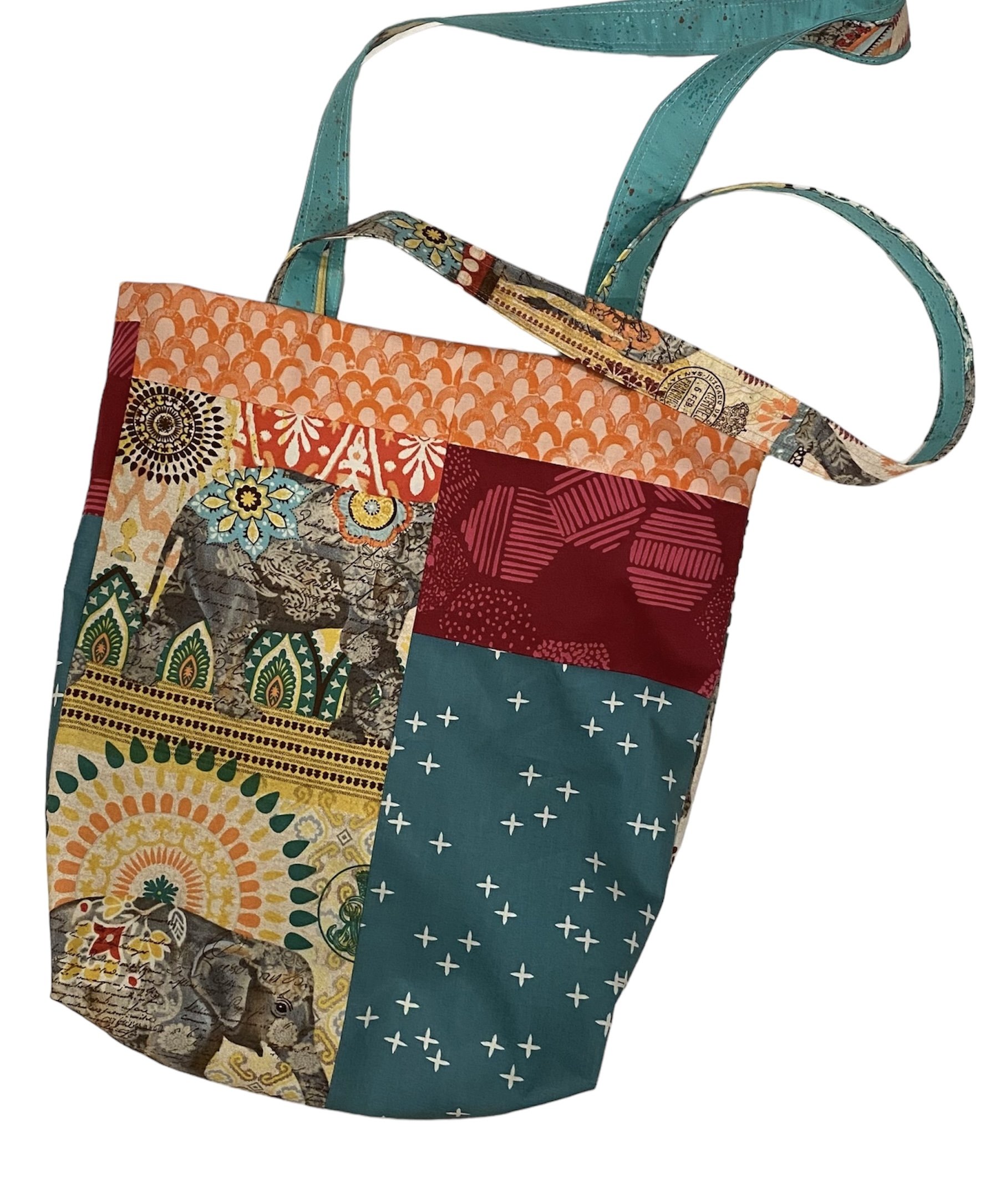 Patchwork tote bag for a creative teen with a taste for boho