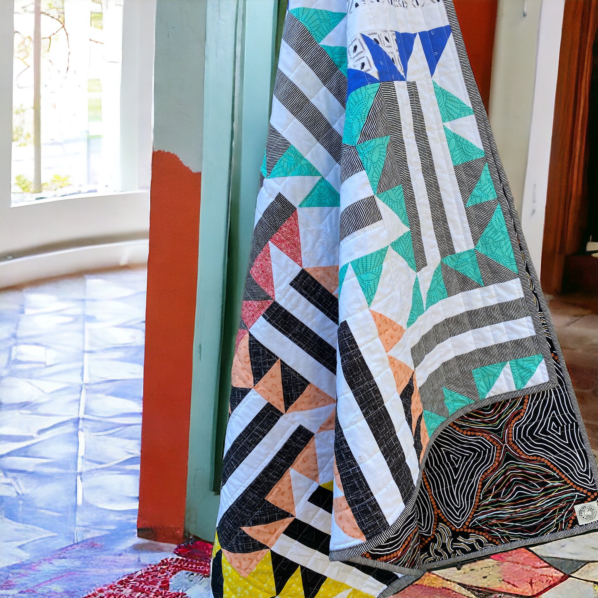 Quilt for Baby Emmett (pattern is Run Wild by Then Came June)