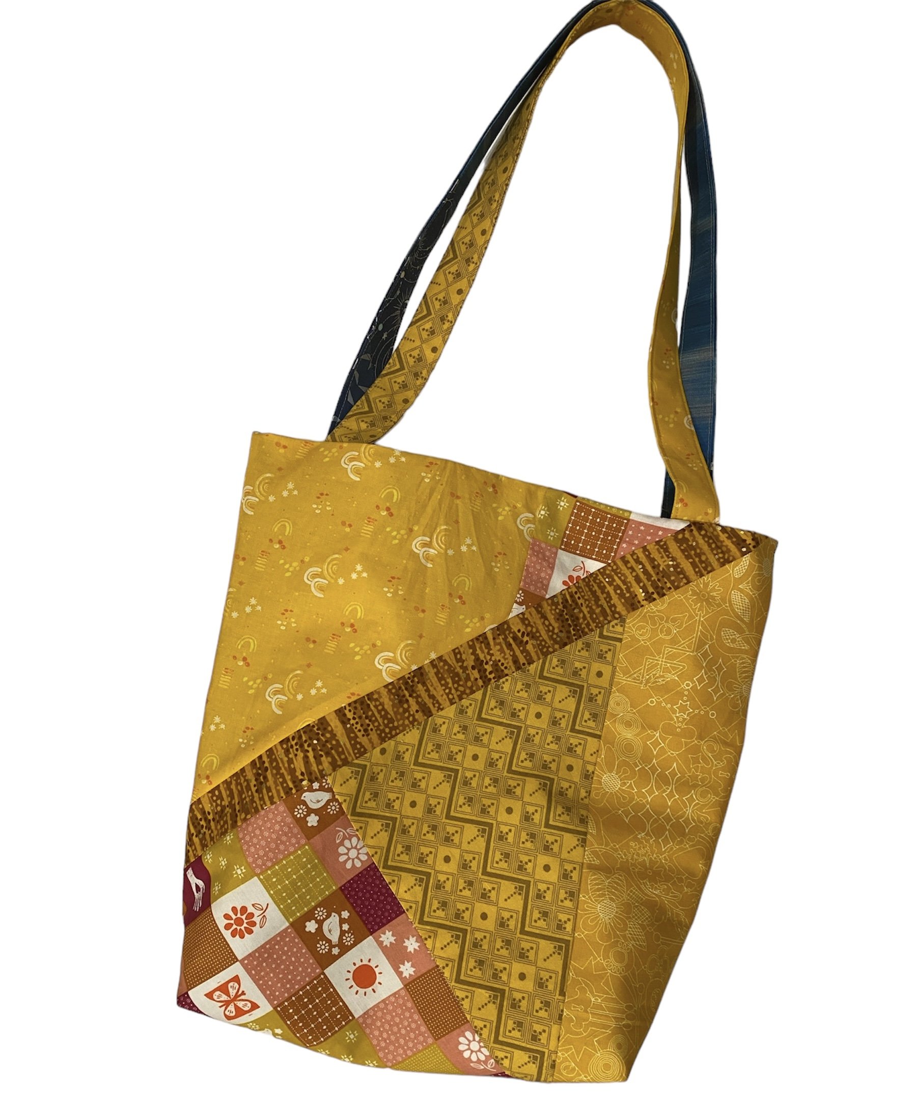 Tote bag for a dual language teacher with one side to represent the moon/lunes students and the other side the sunshine/sol students